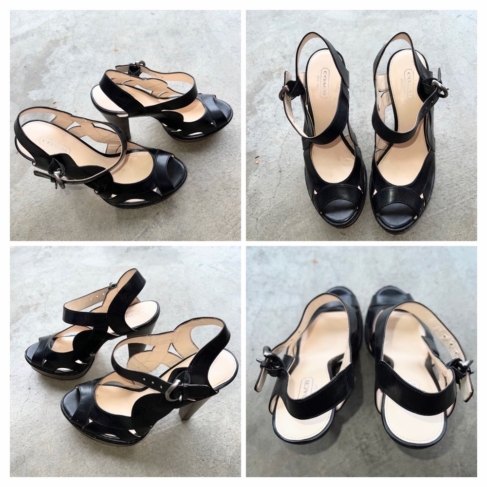 COACH TAMARA PLATFORM WITH HEELS SANDALS - Picture 3 of 11